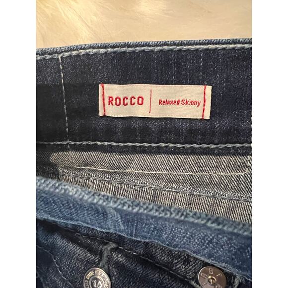 True Religion Rocco Relaxed Fit Straight Leg Dark Wash Denim Jeans Men's 46 - Picture 8 of 9